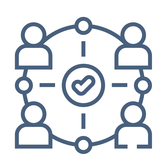 Icon Ortsunabhängige Zusammenarbeit